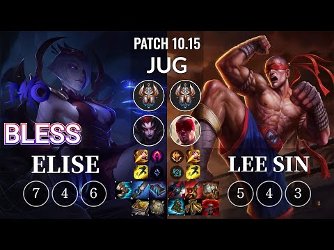 DMO bless Elise vs Lee Sin Jungle - KR Patch 10.15