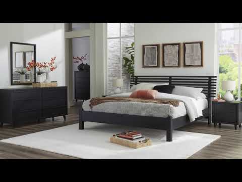 Danziar Black Slat Panel Bedroom Set from Ashley Furniture