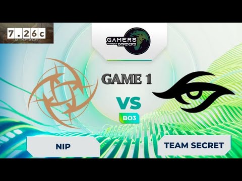 NiP vs Secret | Game 1 (BO3) - 22 MIN GG - Gamers Without Borders - Dota 2 Gameplay