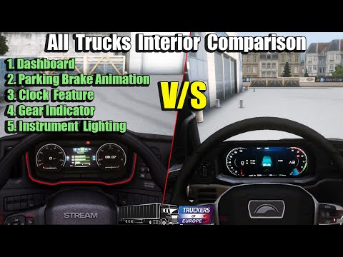 Interior Comparison of All Trucks | Truckers of Europe 3 | Which one should you buy?