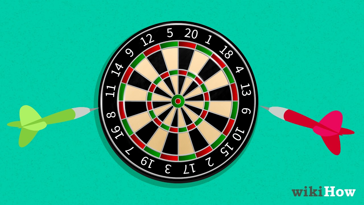 What does the colors on a dartboard mean?