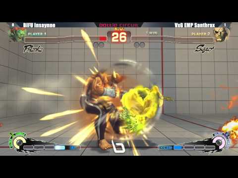 SSF4 AE2012 BIFU Insaynne vs VxG EMP Santhrax - Next Level Battle Circuit #3 Tournament