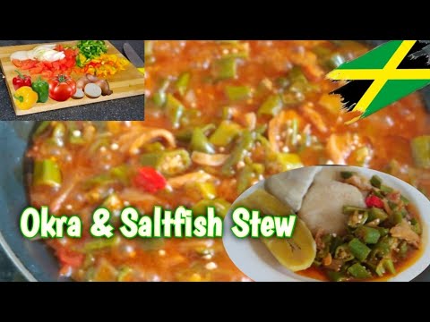 Saltfish & Okra Fry-up Recipe//Jamaican Style Saltfish and Okra Stew//Must Try Codfish Okra #cooking