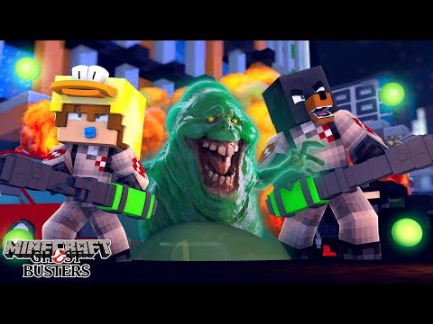 Minecraft GHOST BUSTERS - BECOMING A GHOST BUSTER & HELPING THEM TO CATCH THE EVIL SLIMER!!