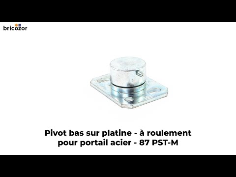 Pivot bas sur platine - à roulement - pour portail acier - 87 PST-M COMUNELLO