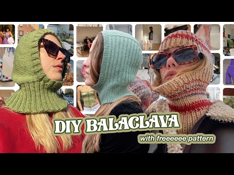 DIY knit balaclava with my free pattern | how to make a balaclava for $12 | Knitting