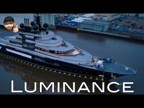 Yacht Project LUMINANCE launch - Lürssen shipyard