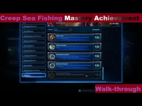 StarCraft 2: "Creep Sea Fishing" Mastery Achievement Walk-through (Salvation Mission)