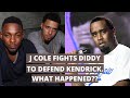 J COLE Fights DIDDY To Defend Kendrick.. What Happened?? (2013)