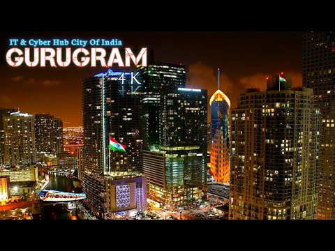 Gurgaon City - Cyber Hub Of India | Gurugram City 4k Drone View 2024 | Gurugram 4k Cinematic View