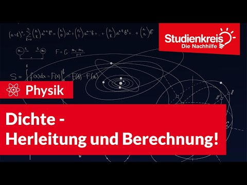 Dichte - Herleitung und Berechnung! | Physik verstehen mit dem Studienkreis