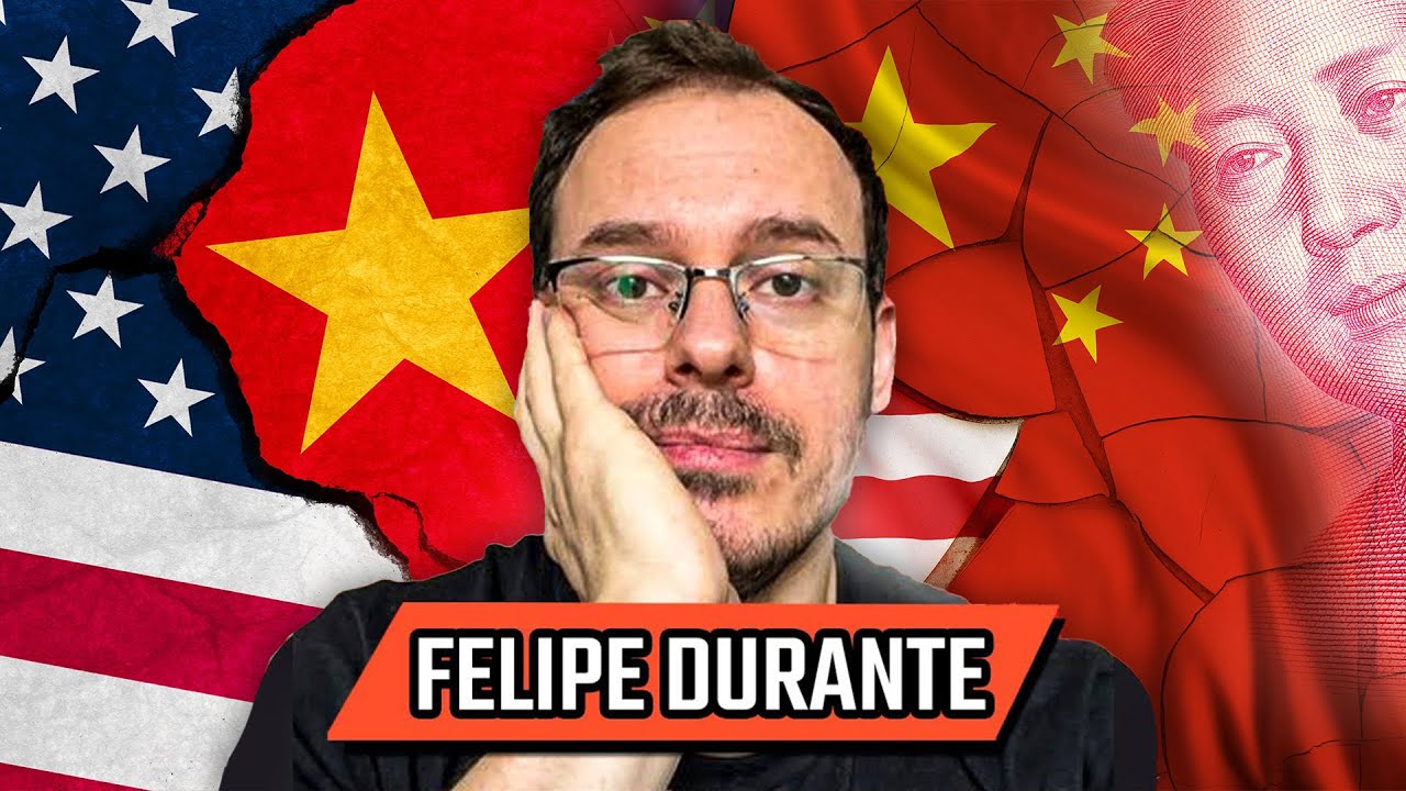 FELIPE DURANTE - Guerra Comercial China x EUA - PODCAST 3 IRMÃOS #728