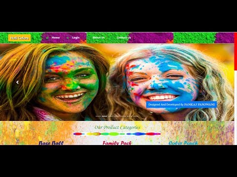 Holi Colors | Shopping Project | PHP MYSQLI | By Pankaj Panjwani