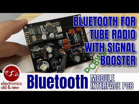 Power supply board for adding bluetooth module to a tube radio, with signal booster. #PCBWay#