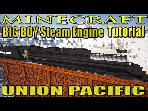 MINECRAFT / HYTALE: Tutorial sul treno: Locomotiva a vapore - TUTORIAL BIG BOY della Union Pacific