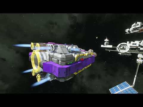 Space Engineers - Path Autominer [PAM] - Docking in a tight hangar