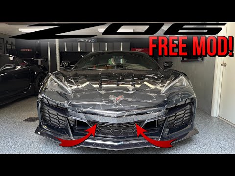THIS SIMPLE MOD will INCREASE cooling on the C8 Corvette Z06!