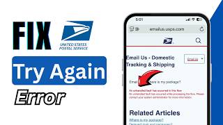How to Fix USPS Try Again Error | USPS Login & Website Fix (2026)