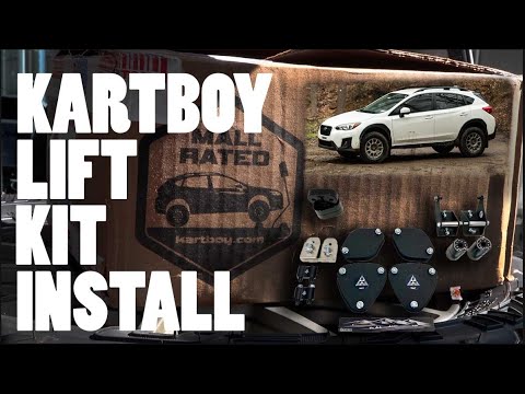 HOW TO LIFT A SUBARU CROSSTREK THE KARTBOY WAY!!!!!!!!