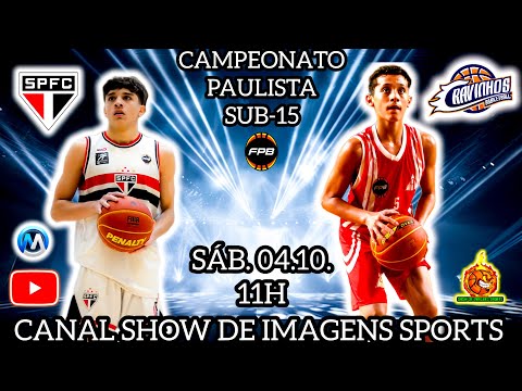 #AOVIVO - CAMPEONATO PAULISTA U15 SÃO PAULO (65) X (48) CRAVINHOS - 04.10.25