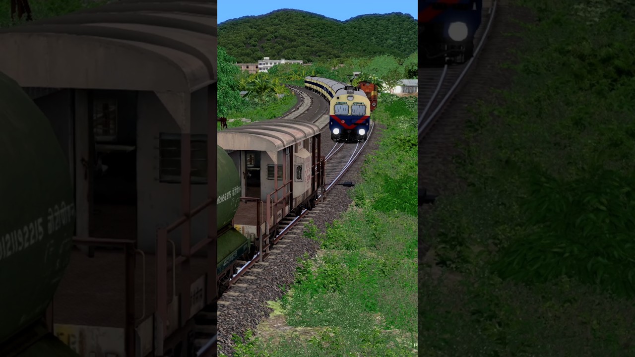 🔥 MEMU Train on the WRONG Track! 😱 Train Simulator Games Videos #trainsimulator #train #traingame