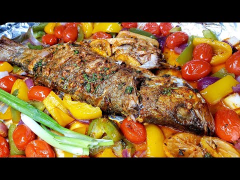 Tastiest Oven Baked Whole Fish Recipe | Oven Baked Sea Bass