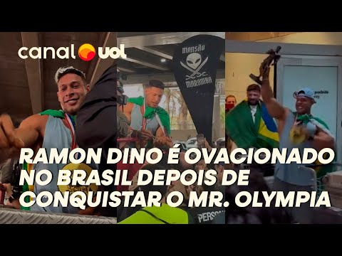 RAMON DINO É RECEBIDO COM FESTA NO BRASIL APÓS VITÓRIA HISTÓRICA NO MR. OLYMPIA 2025