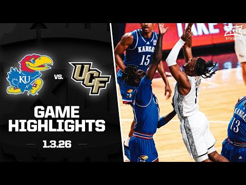 #17 Kansas vs. UCF Game Highlights | 2025-26 Big 12 Men's Basketball