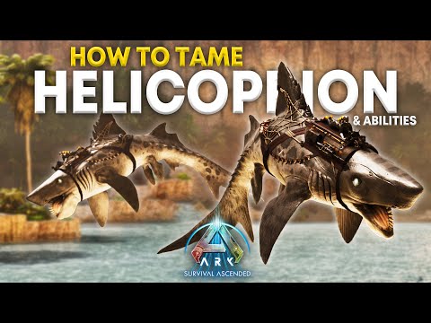 How To TAME & USE The NEW HELICOPRION! | ARK: Survival Ascended