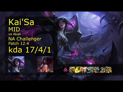 Rank 1 NA Kai'Sa: Mid vs Akali