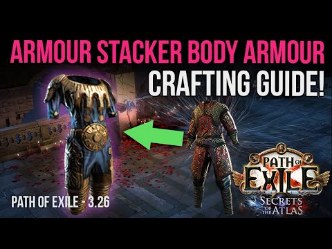 How to Recombinate and CRAFT Armour Stacker Body Armour! -  Path of Exile 3.26