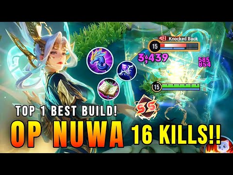 16 KILLS!! Insane Nuwa Mid Lane Legendary Gameplay – Top 1 Best Build in Honor of Kings
