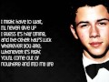 Nick Jonas Just Havent Met You Yet Lyrics 