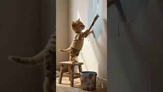 Cat playing with broken truck while his friends laugh at him 😭 #tinkucat #cat #trending #shorts #had