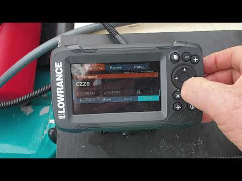 Lowrance Hook²-4x GPS Fish Finder + Bullet Transducer how to get to a saved waypoint.