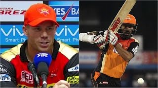 SRH v KXIP: David Warner Pleased With Shikhar Dhawan's Form