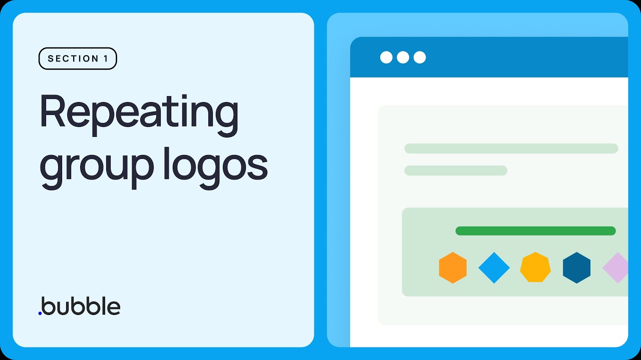 Repeating group logos: Getting started with Bubble (Lesson 1.8)