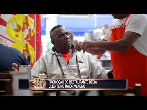 Pegadinha Toninho Tornado  Promoção de  picadinho  de carne é furada  e clientes se revoltam