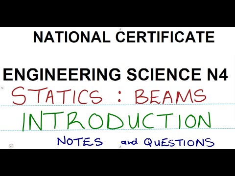 Engineering Science N4 Statics Introduction - Beams
