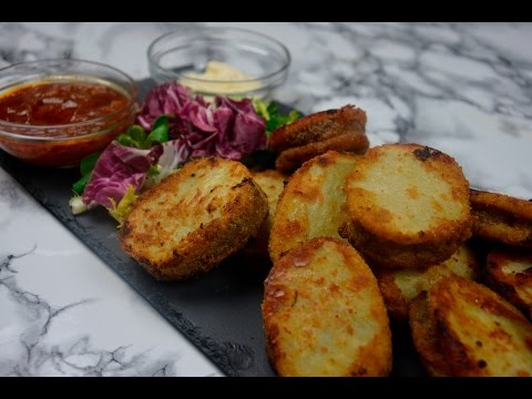 Libyan Batata Imbatna/M'buttin in the Oven - بطاطا مبطنه في الفرن