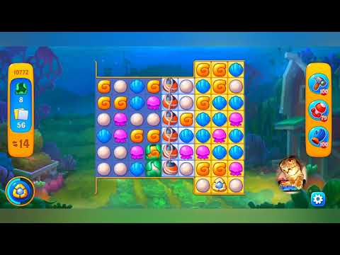 фишдом 2022  #  10772 уровень - прохождение без бустеров # Fishdom,   10772  level - no Boosters.