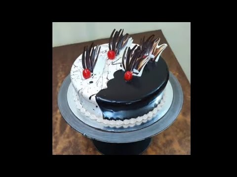 half chocolate chocolate sweet cake decoration video cake Manzoor Ali cake