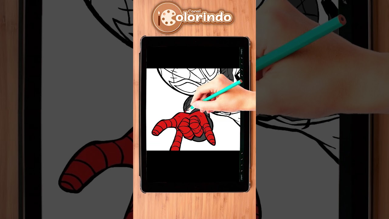 #shorts #drawing Como colorir Homem-Aranha Miles Morales | How to coloring Miles Morales spiderman