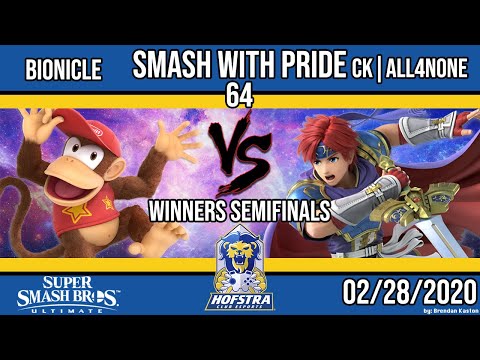 Smash with Pride 64: Bionicle (Diddy Kong) vs CK|All4None (Roy)