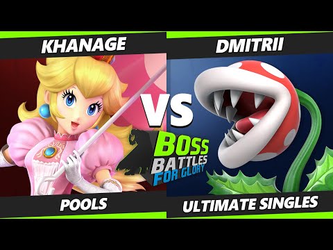 BOSS BATTLES: FG - Khanage (Peach) Vs. Dmitrii (Piranha Plant) SSBU Ultimate Tournament