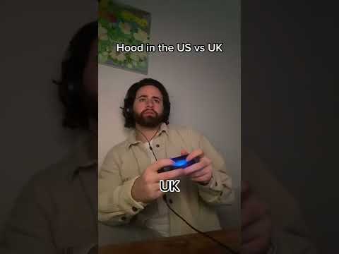 THE HOOD IN THE US VS THE UK 🤣 #shorts