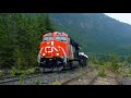 CN 570 Mixed Tisdall BC 28MAR2020 ET44AC 3167 Leading
