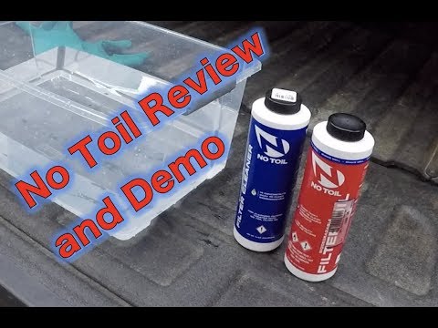 Review and Demo - No Toil Air Filter Oil and Cleaner