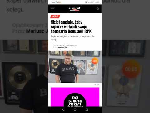 Nizioł apeluje, żeby raperzy wpłacili swoje honoraria Bonusowi RPK