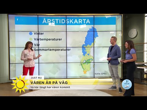 Så här långt har våren kommit – "Det enda vi inte har är höst" - Nyhetsmorgon (TV4)